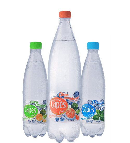 Gamme de bouteilles d'eau aromatisée - Capès Dolé